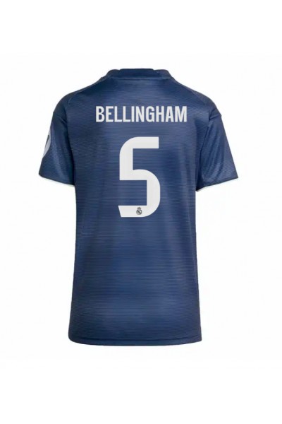 Real Madrid Jude Bellingham #5 Jalkapallovaatteet Naisten Vieraspaita 2025-26 Lyhythihainen Real Madrid Jude Bellingham #5 Jalkapallovaatteet Naisten Vieraspaita 2025-26 Lyhythihainen